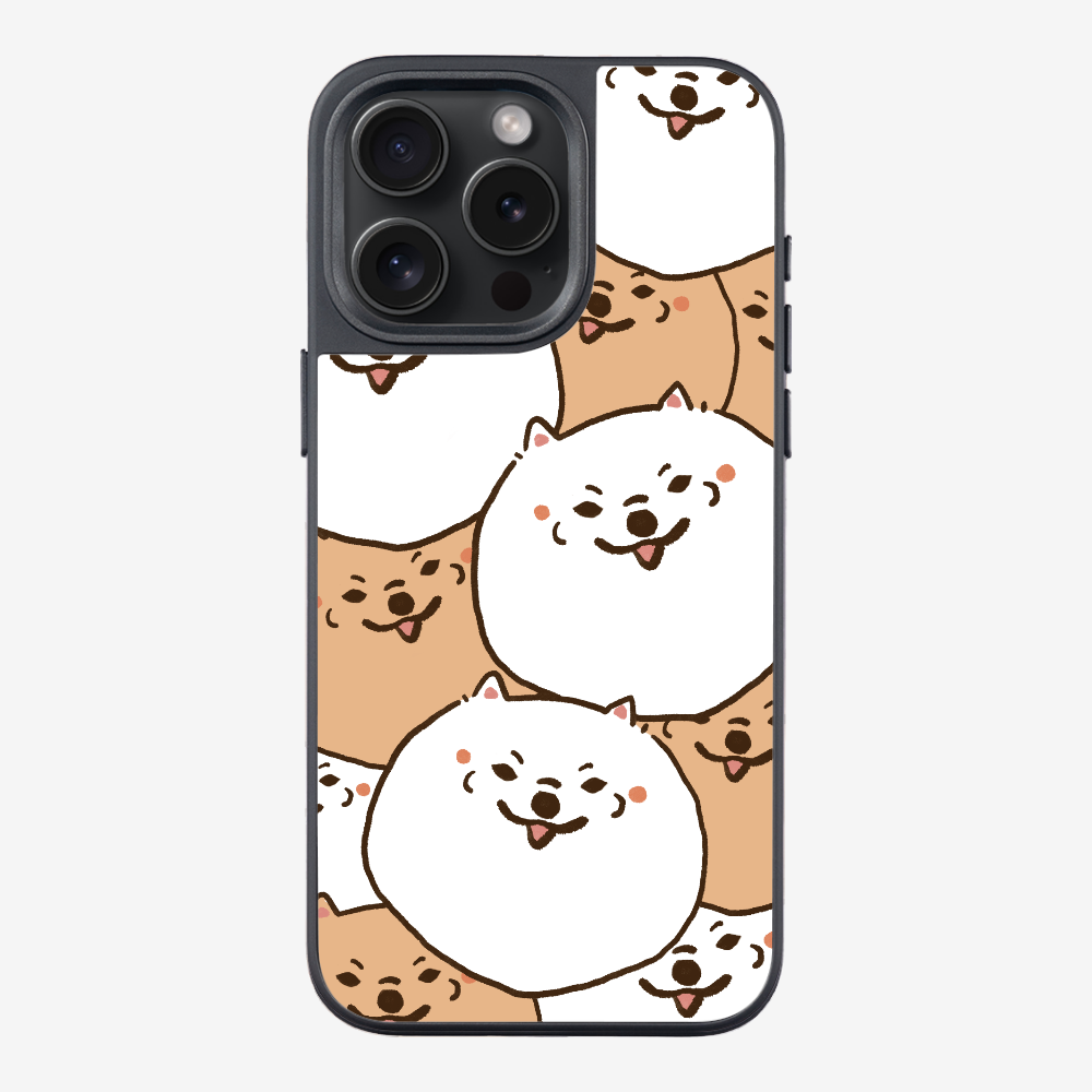 Crowded Pomeranian Phone Case