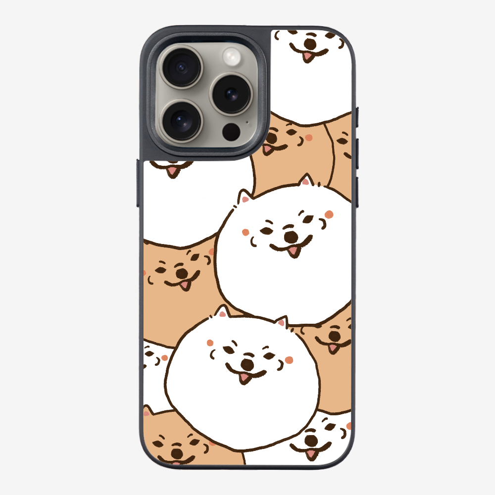 Crowded Pomeranian Phone Case