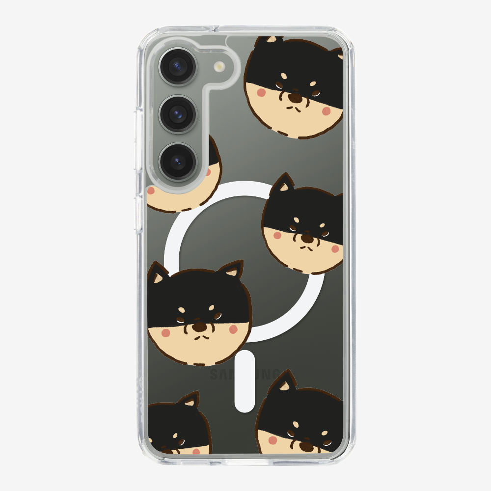 Black Shiba Wonderland Phone Case