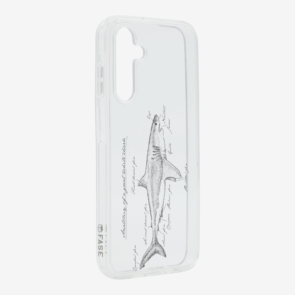 Anatomy of a Great White Shark Phone Case