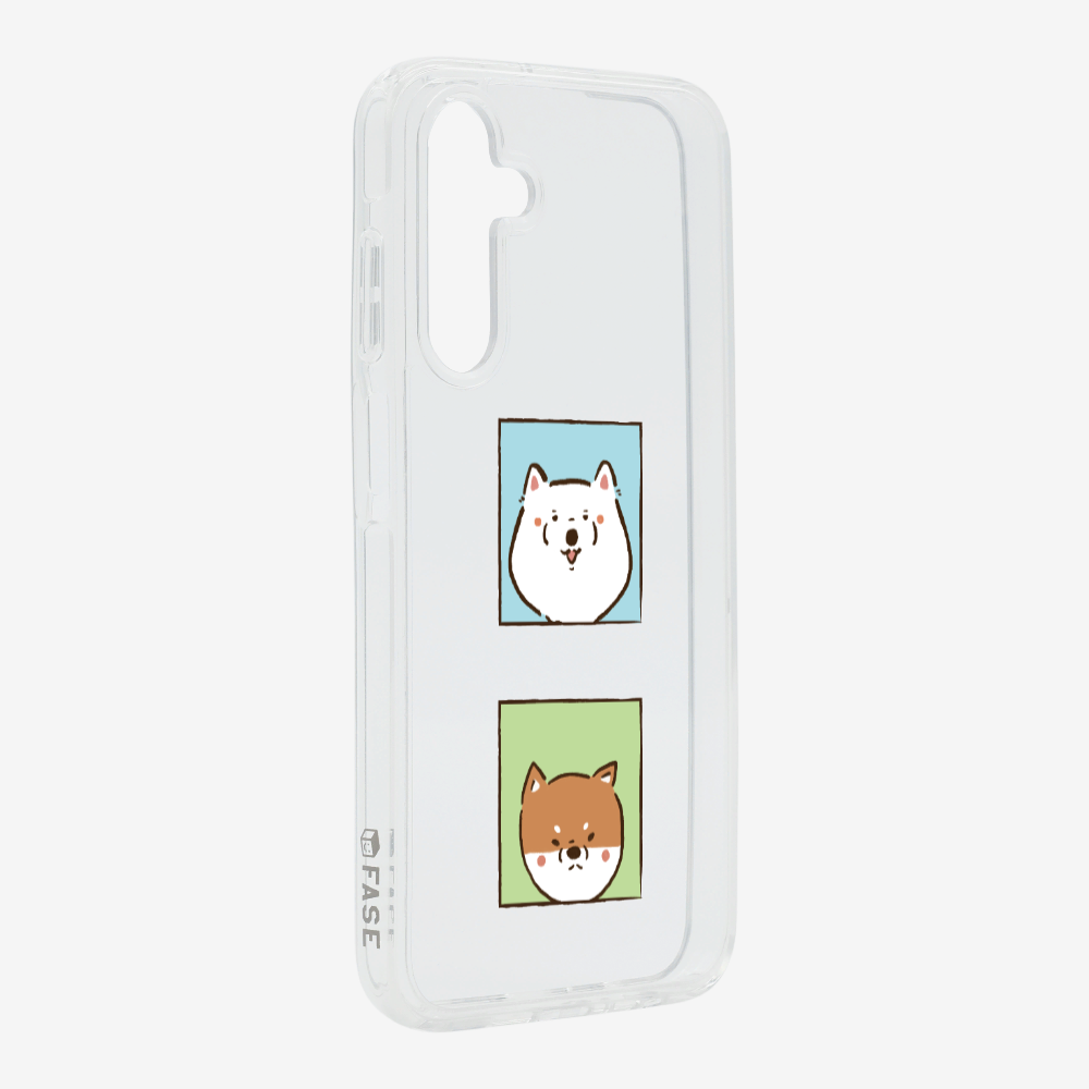 Samoyed and Shiba Inu Phone Case