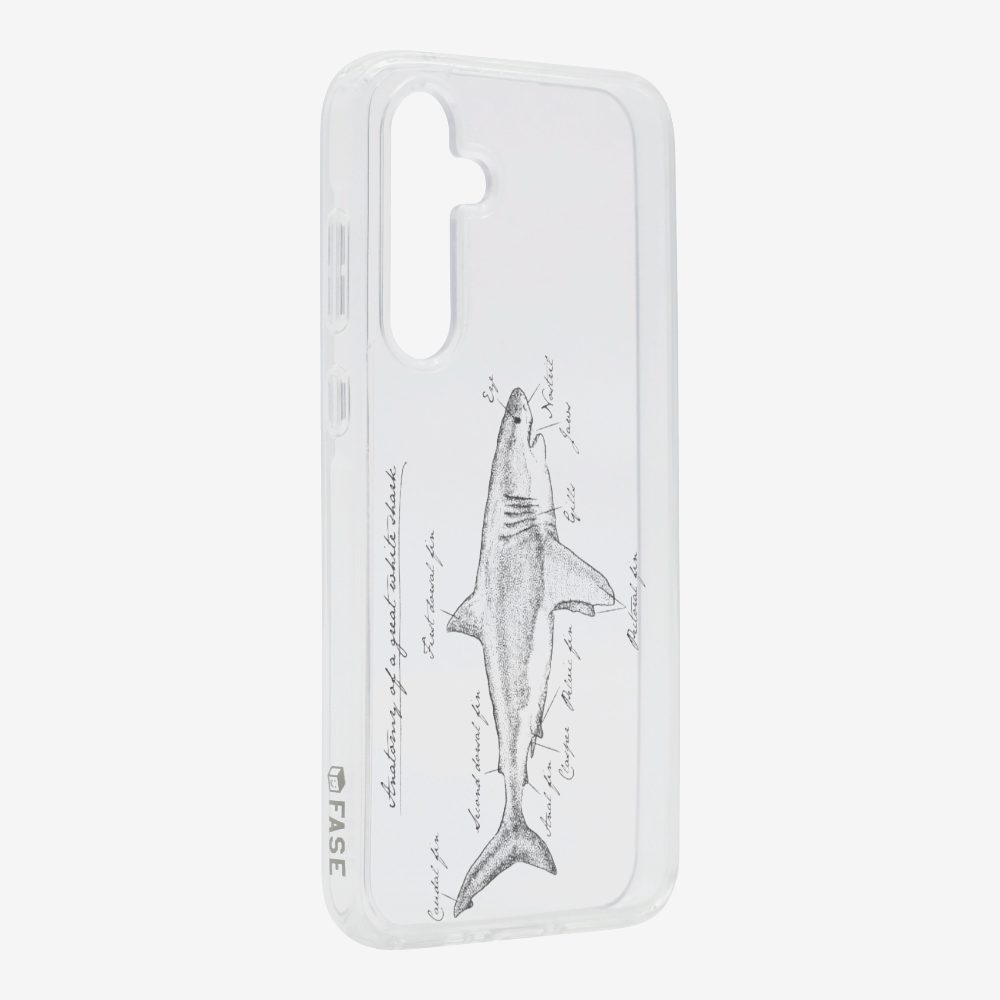 Anatomy of a Great White Shark Phone Case