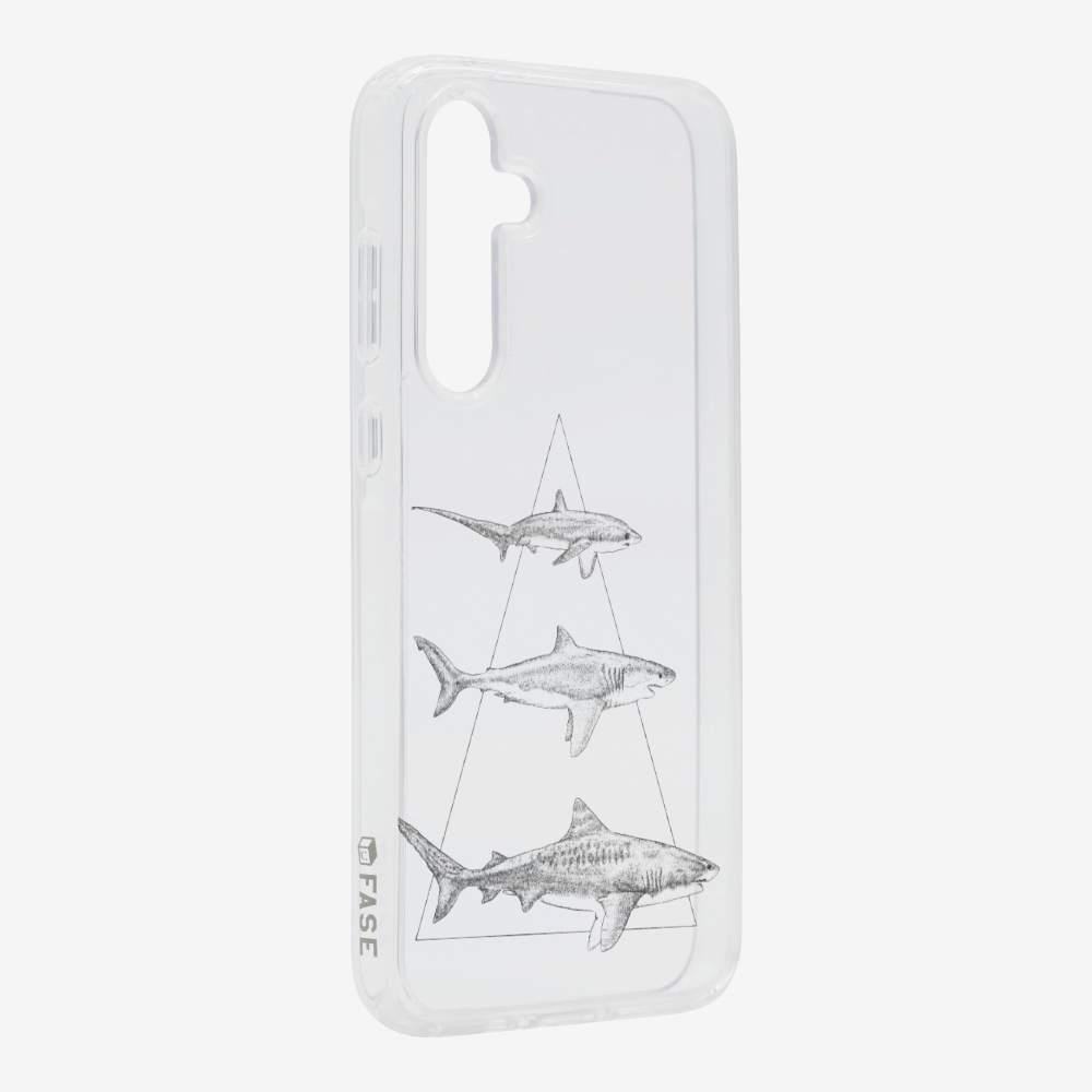 Illustration of Sharks Phone Case