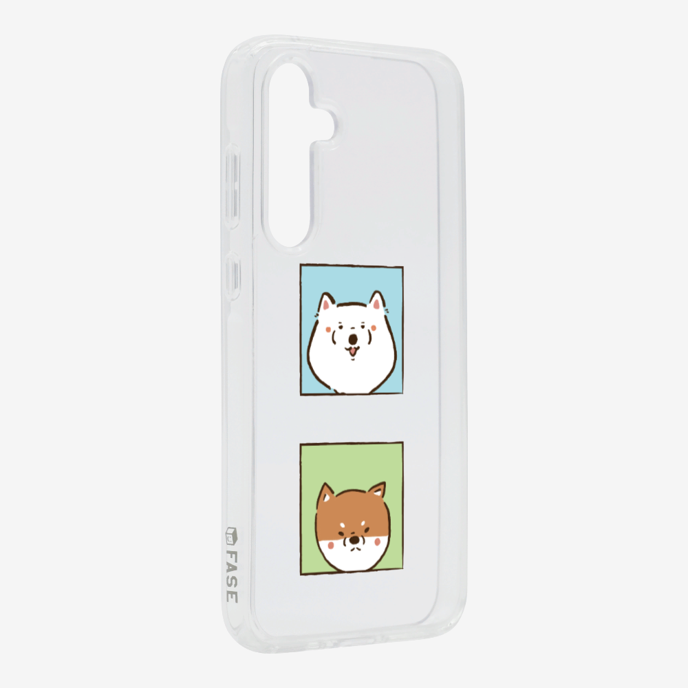Samoyed and Shiba Inu Phone Case