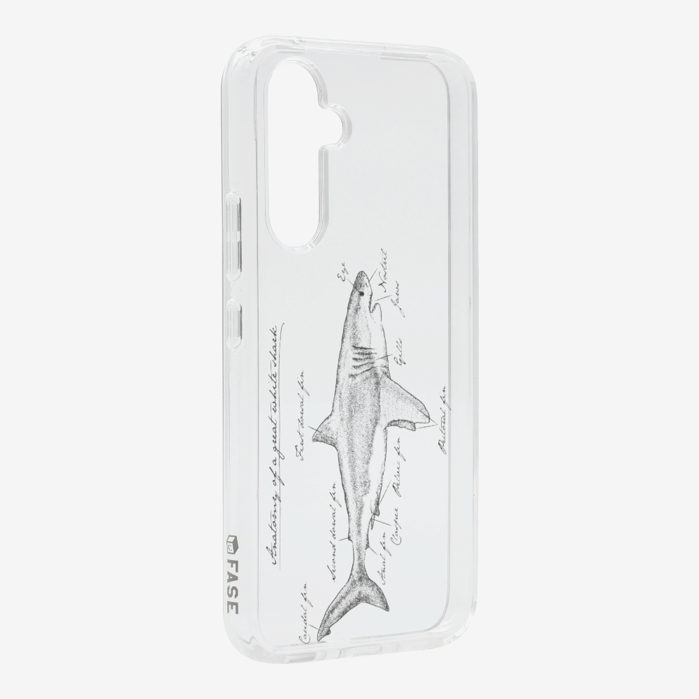 Anatomy of a Great White Shark Phone Case
