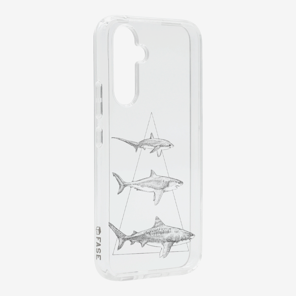 Illustration of Sharks Phone Case