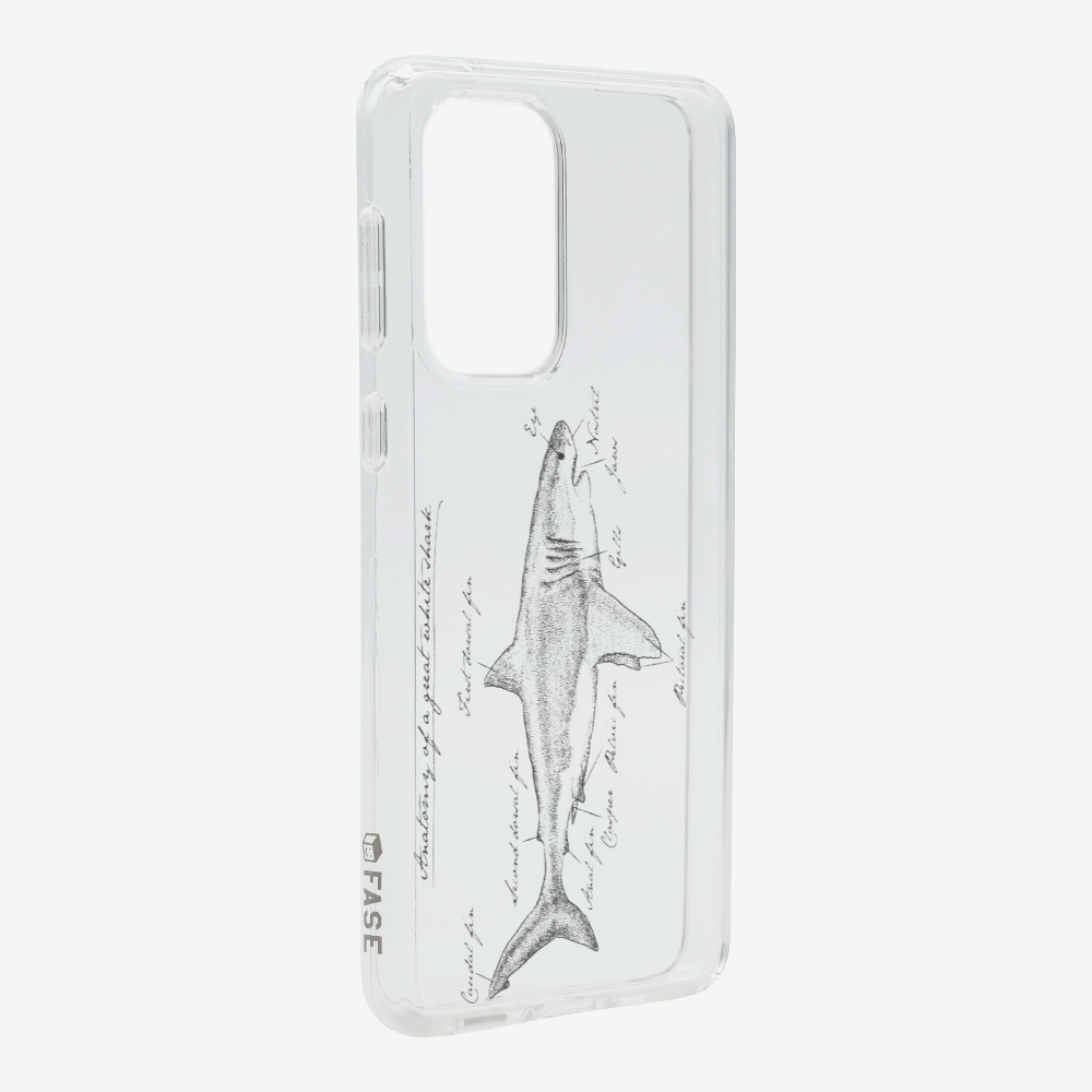 Anatomy of a Great White Shark Phone Case