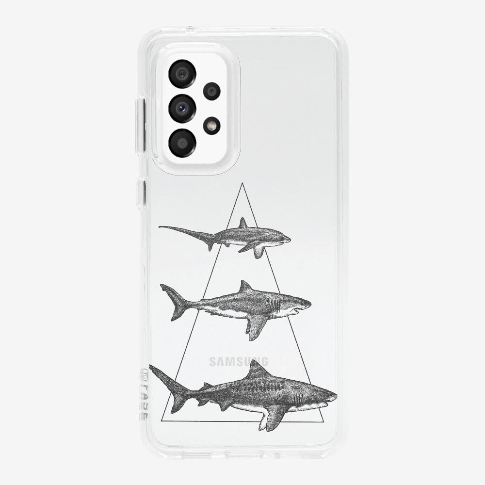 Illustration of Sharks Phone Case