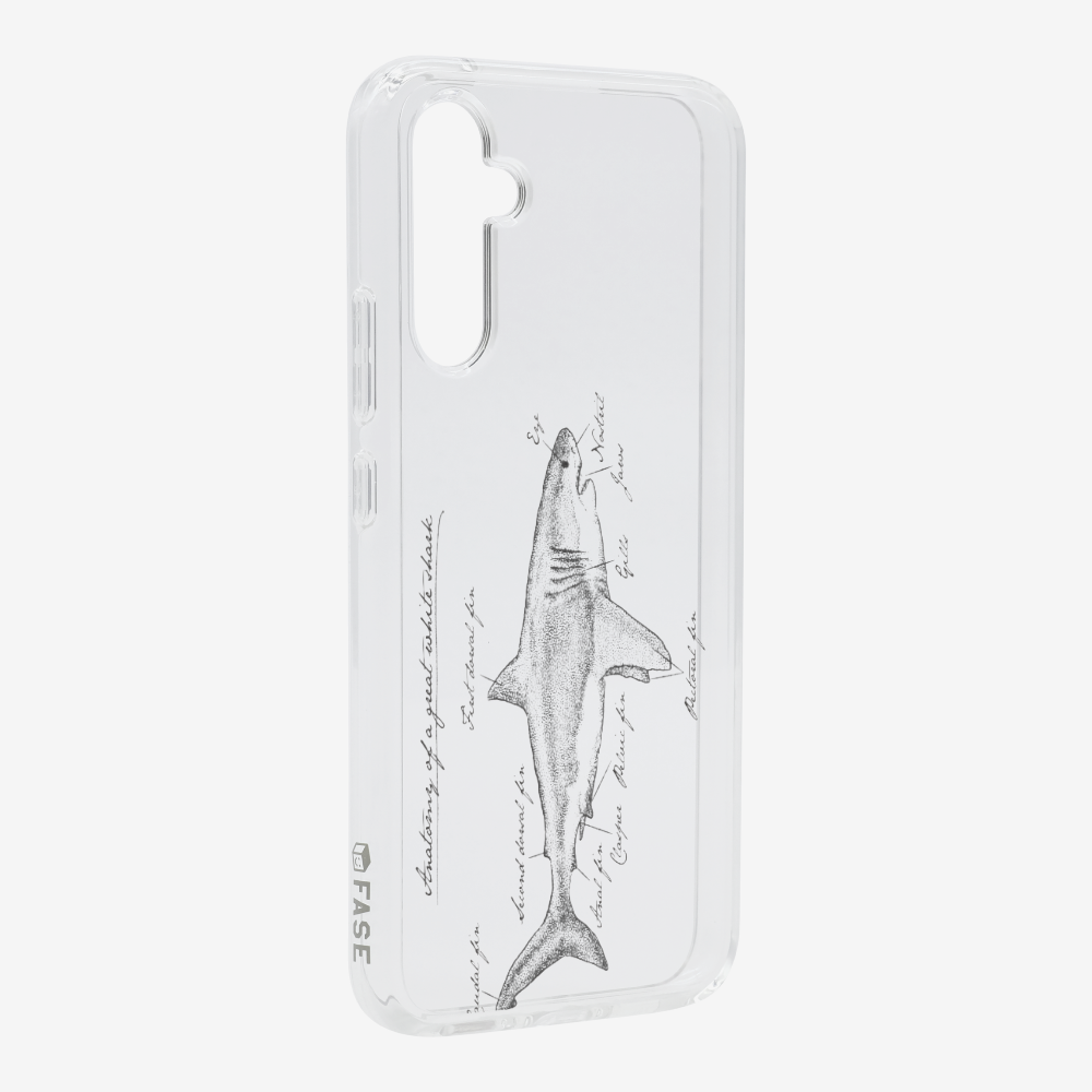 Anatomy of a Great White Shark Phone Case