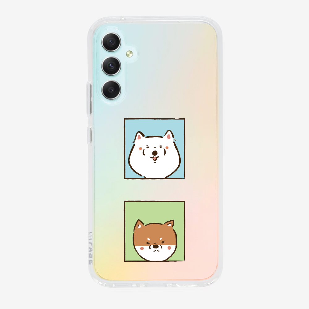Samoyed and Shiba Inu Phone Case