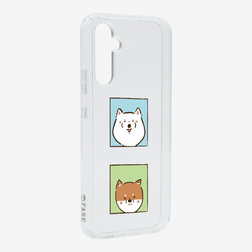 Samoyed and Shiba Inu Phone Case