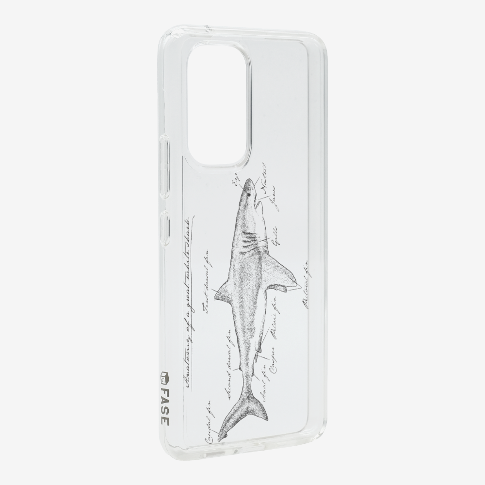 Anatomy of a Great White Shark Phone Case