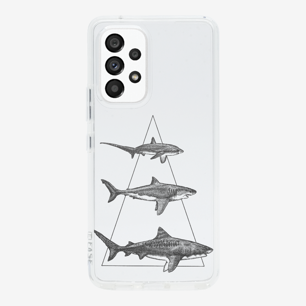 Illustration of Sharks Phone Case