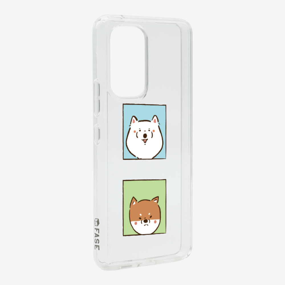 Samoyed and Shiba Inu Phone Case