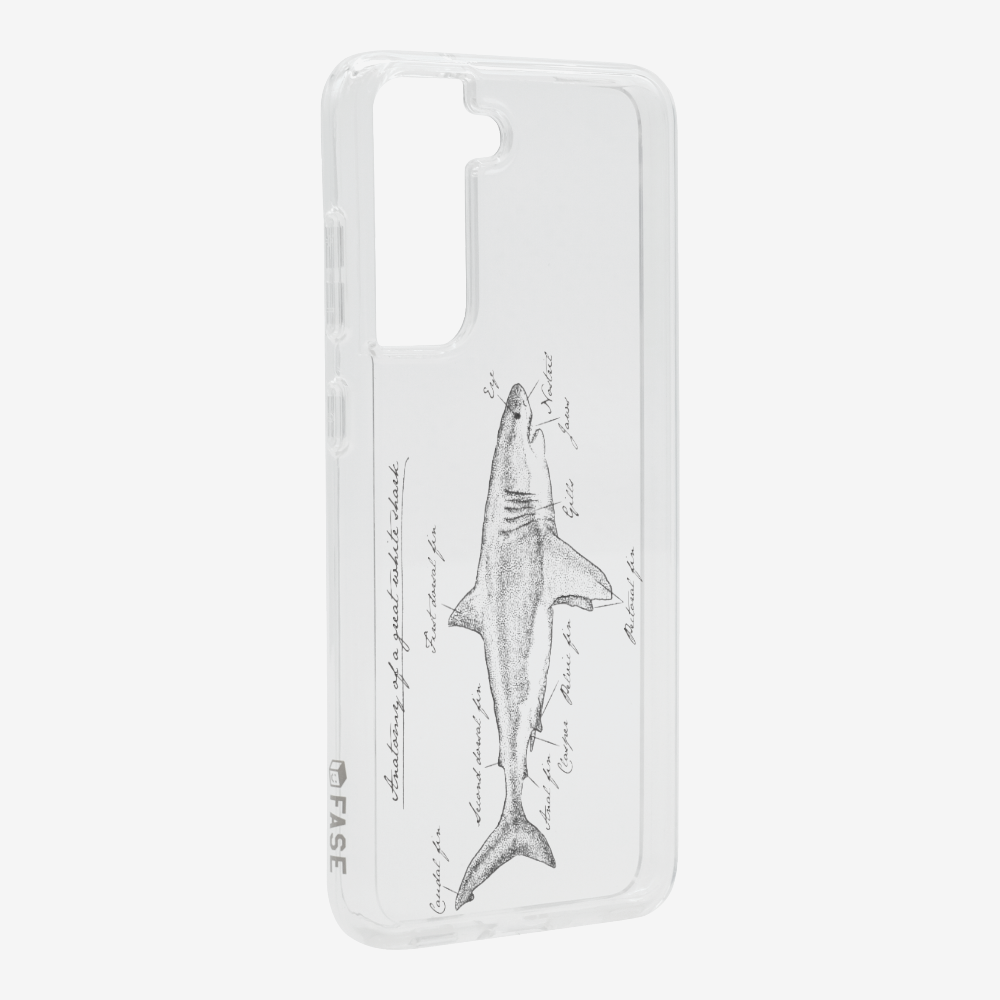 Anatomy of a Great White Shark Phone Case