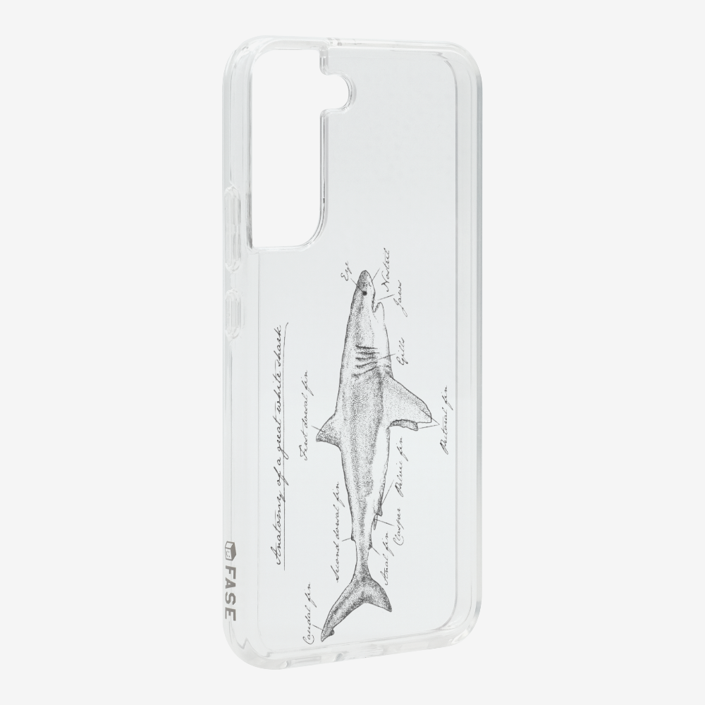 Anatomy of a Great White Shark Phone Case