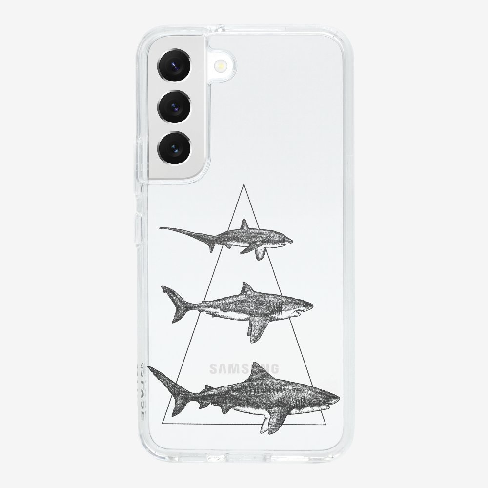Illustration of Sharks Phone Case