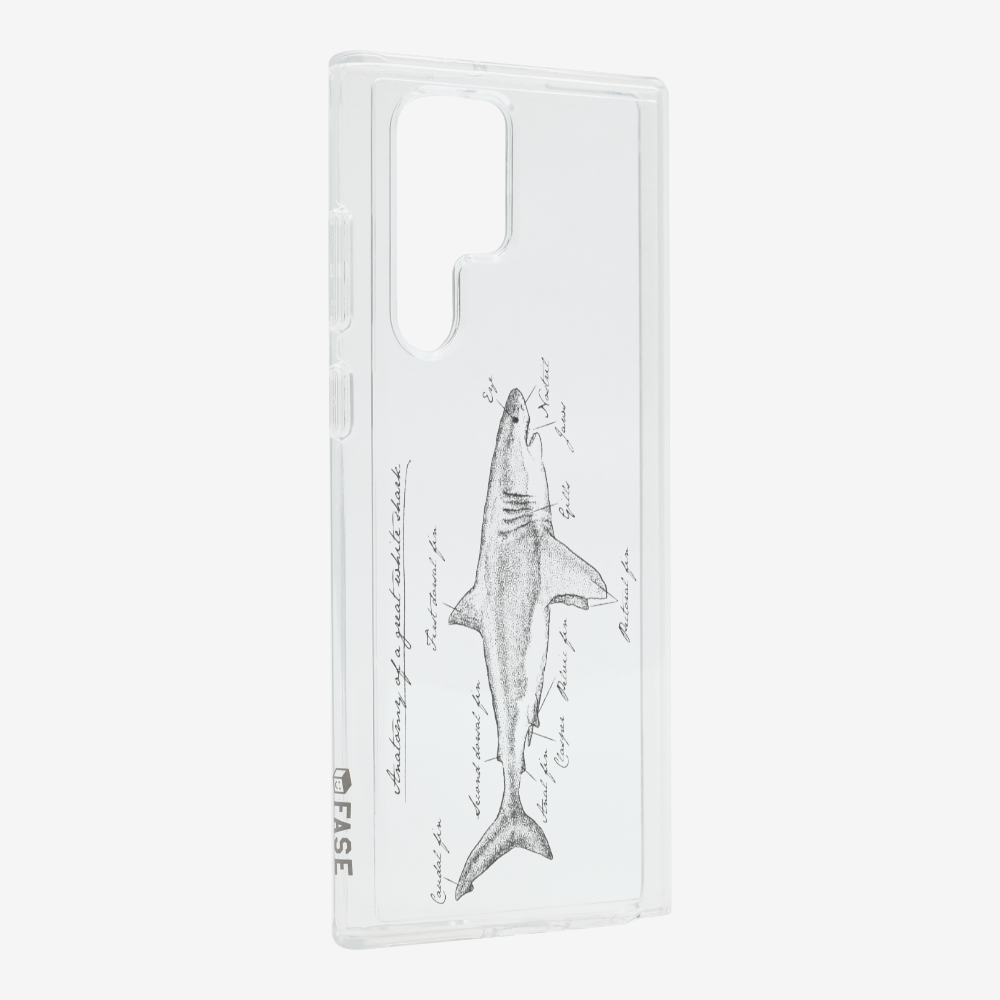 Anatomy of a Great White Shark Phone Case