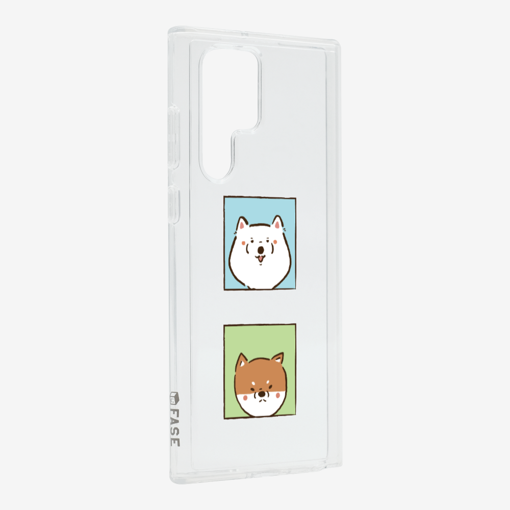 Samoyed and Shiba Inu Phone Case