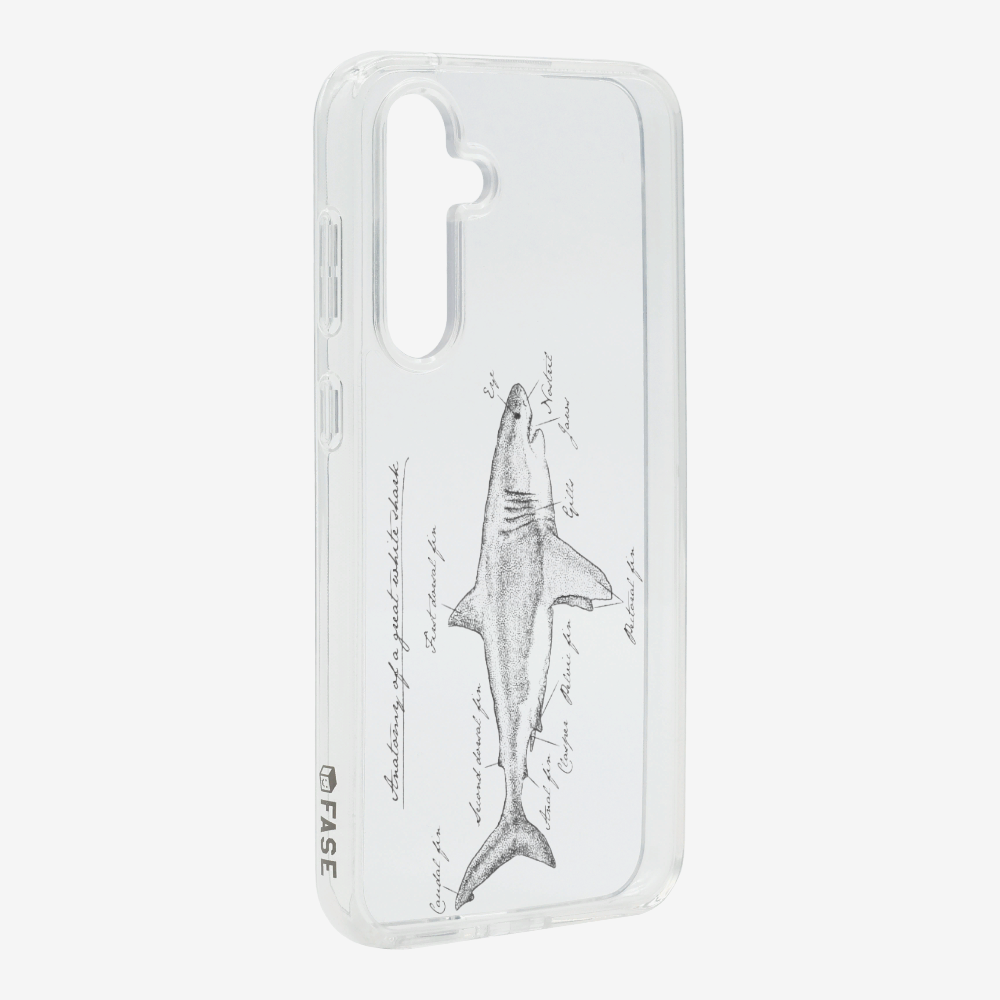 Anatomy of a Great White Shark Phone Case