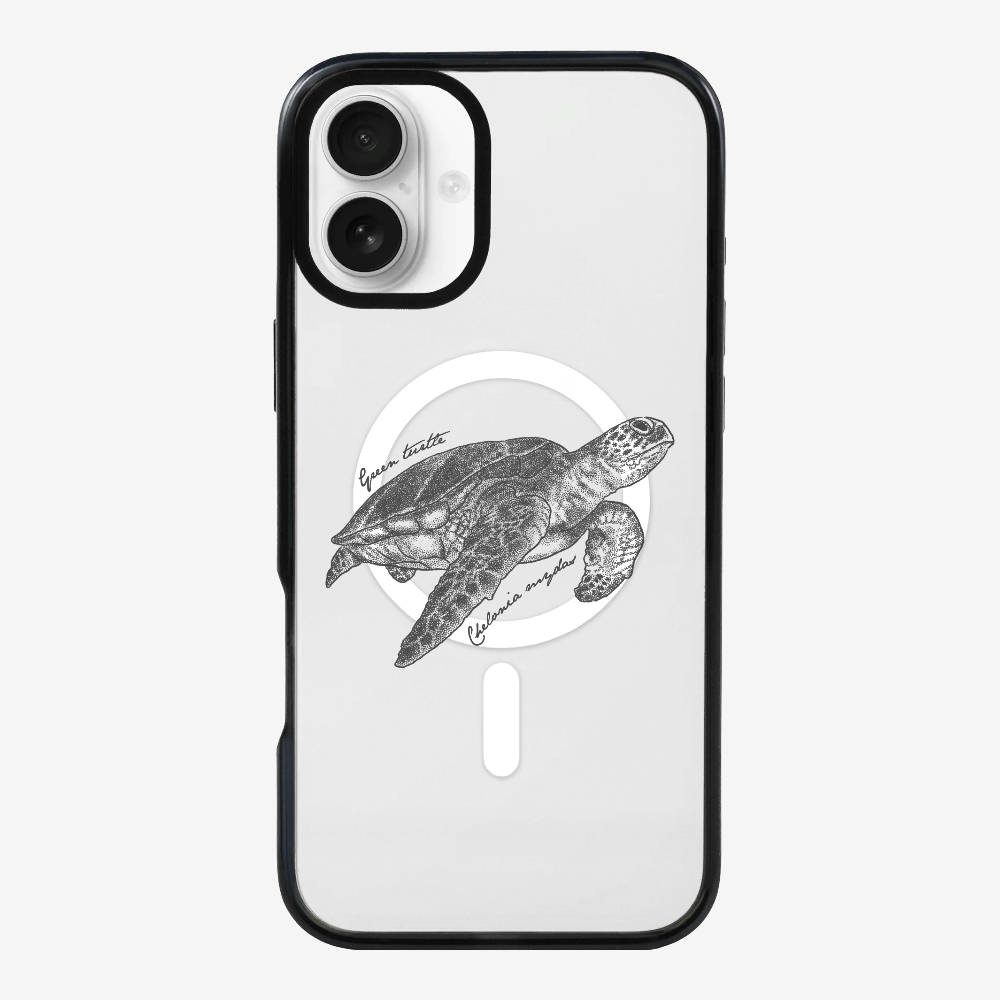 Green Turtle (Chelonia mydas) Phone Case