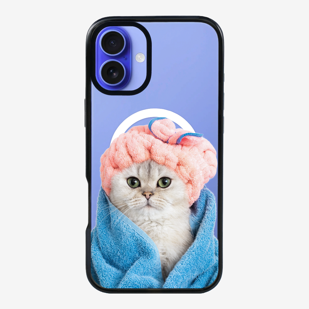 Cute White Kitten (Transparent) Phone Case