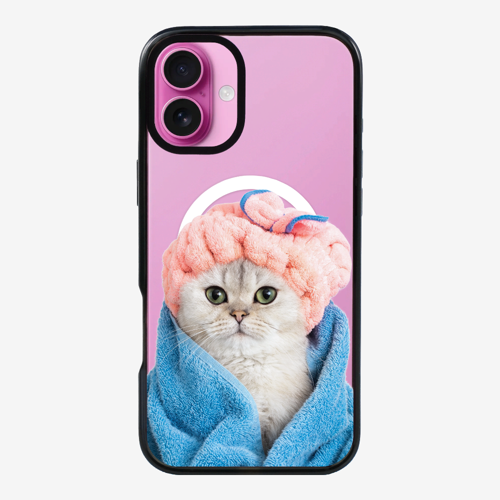 Cute White Kitten (Transparent) Phone Case