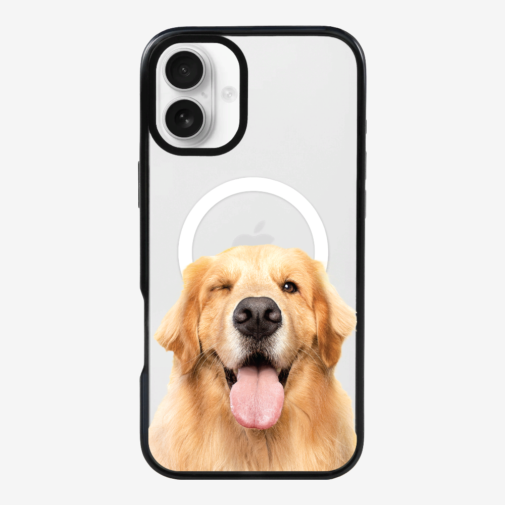 單眼金毛尋回犬 (透明)保護殼