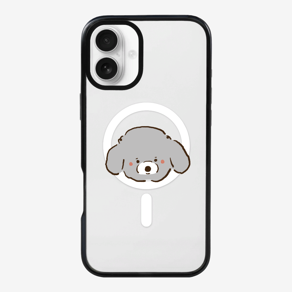 Germany Grey Poodle Phone Case