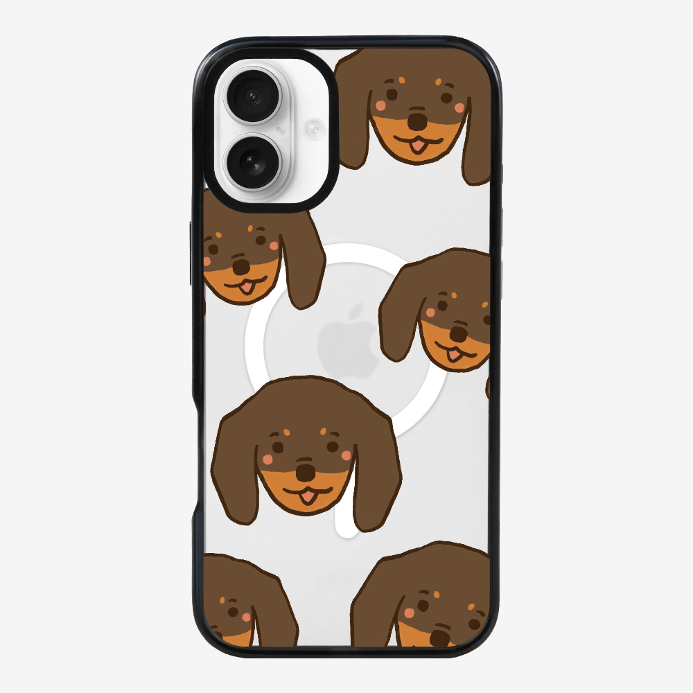 Brown Dachshund Wonderland Phone Case