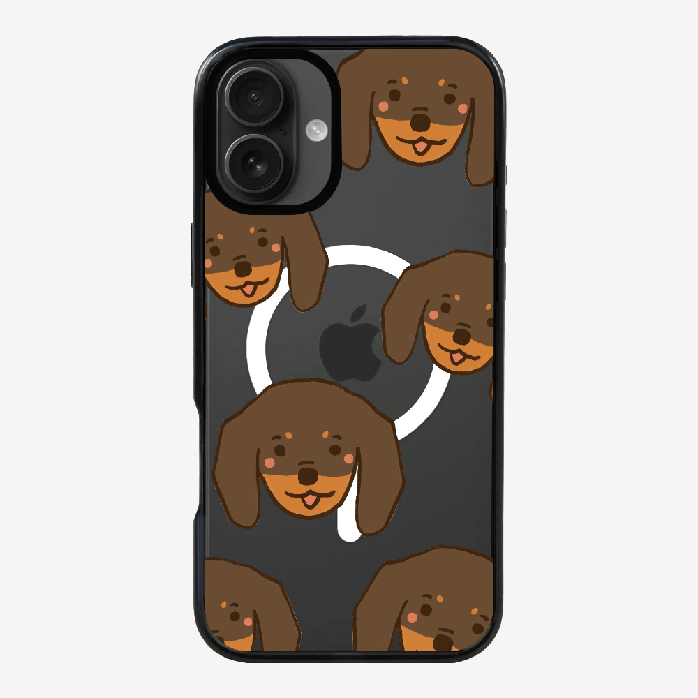 Brown Dachshund Wonderland Phone Case