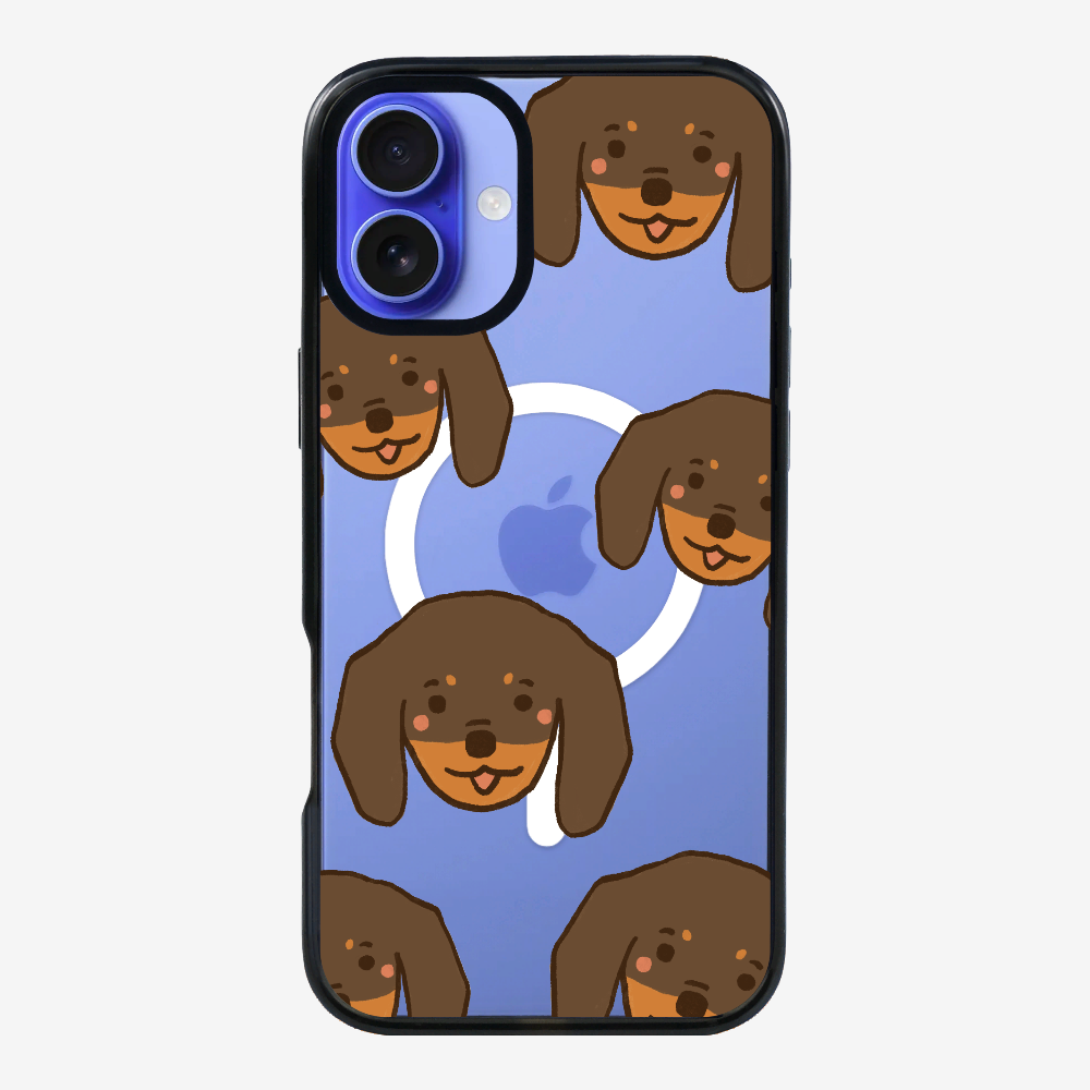 Brown Dachshund Wonderland Phone Case