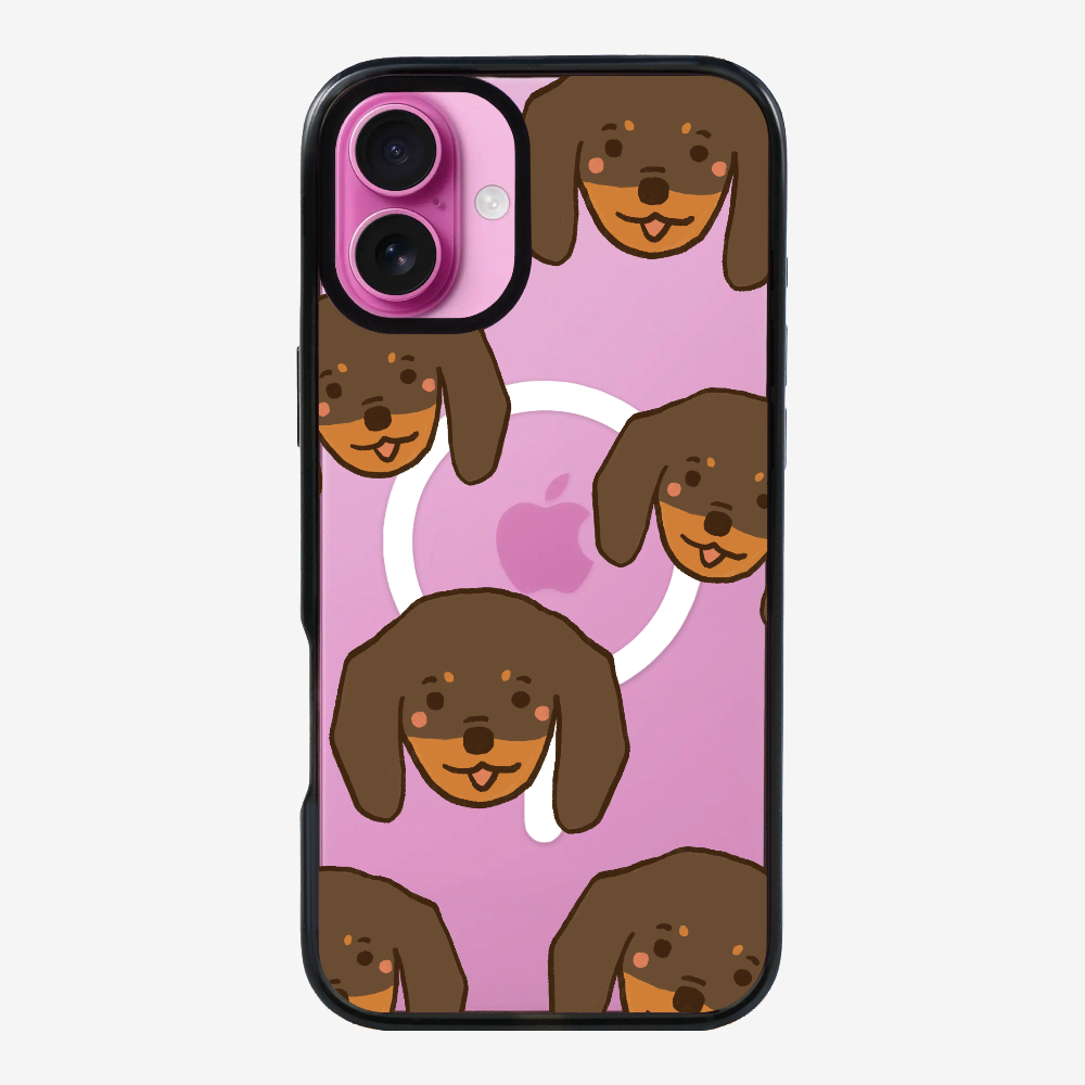 Brown Dachshund Wonderland Phone Case