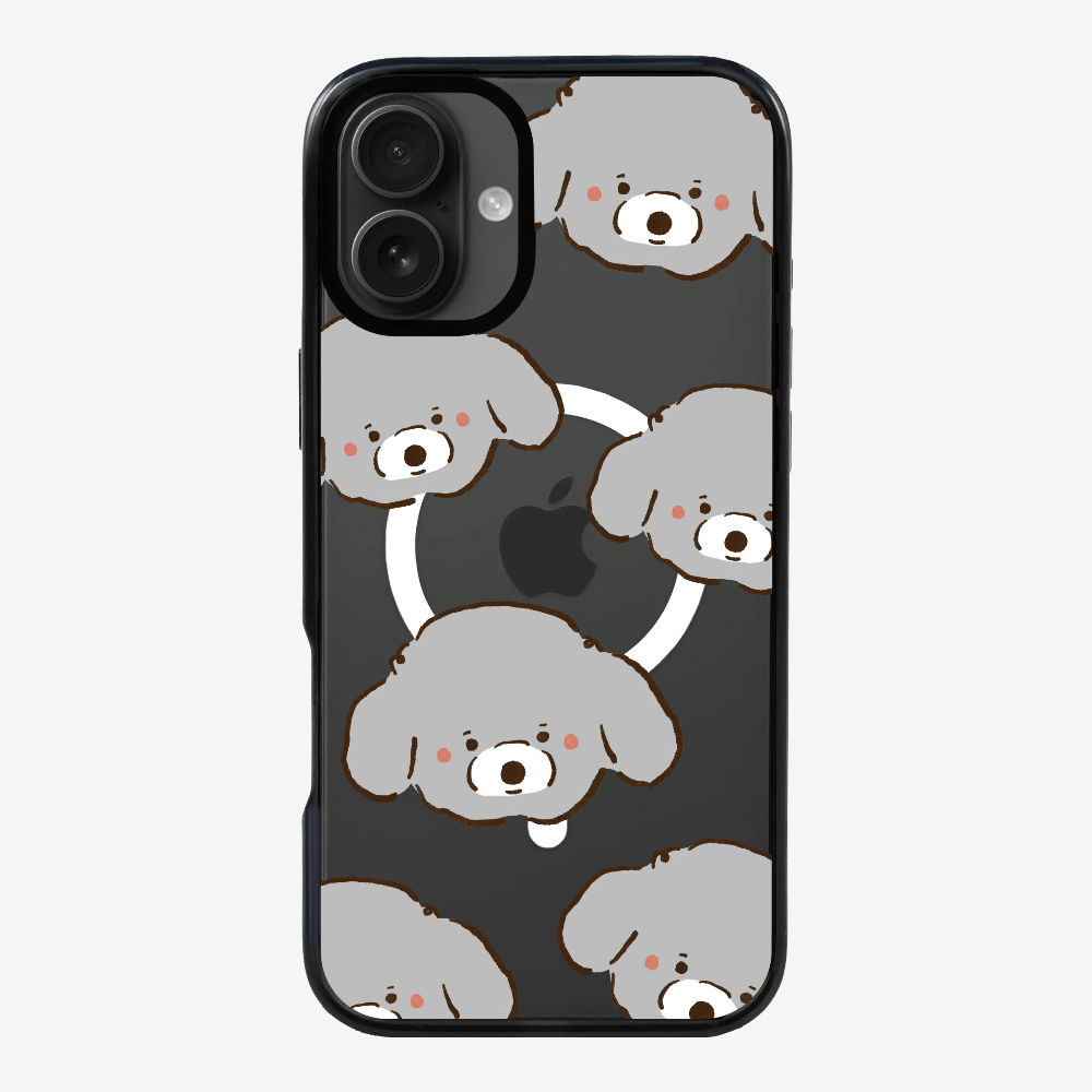 Grey Poodle Wonderland Phone Case