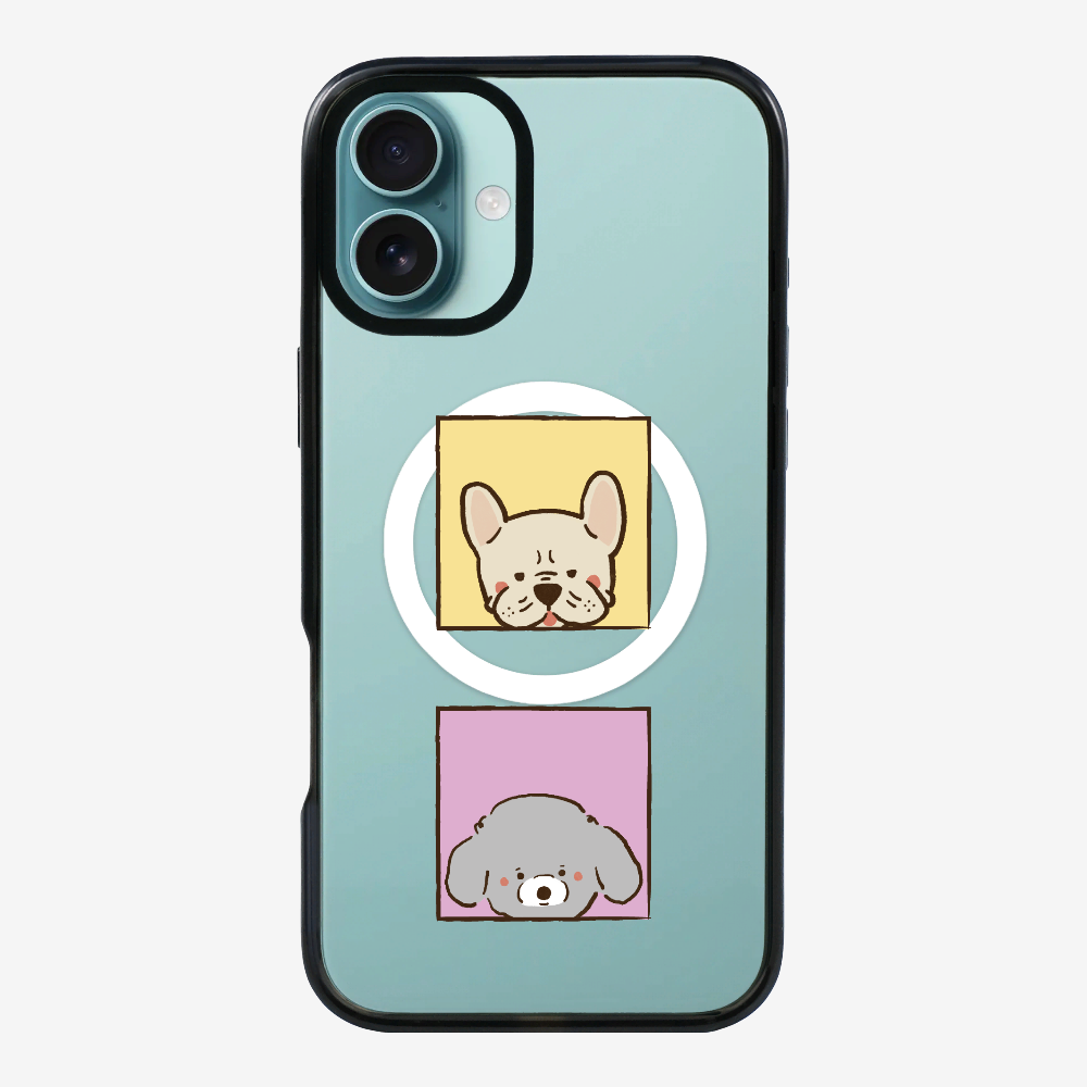 Bulldog and Poodle Phone Case