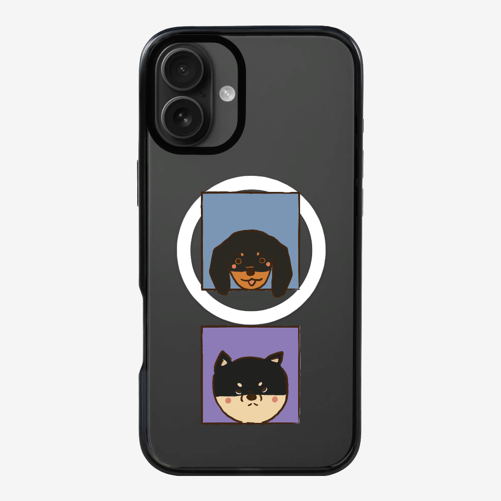Dachshund and Corgi Phone Case