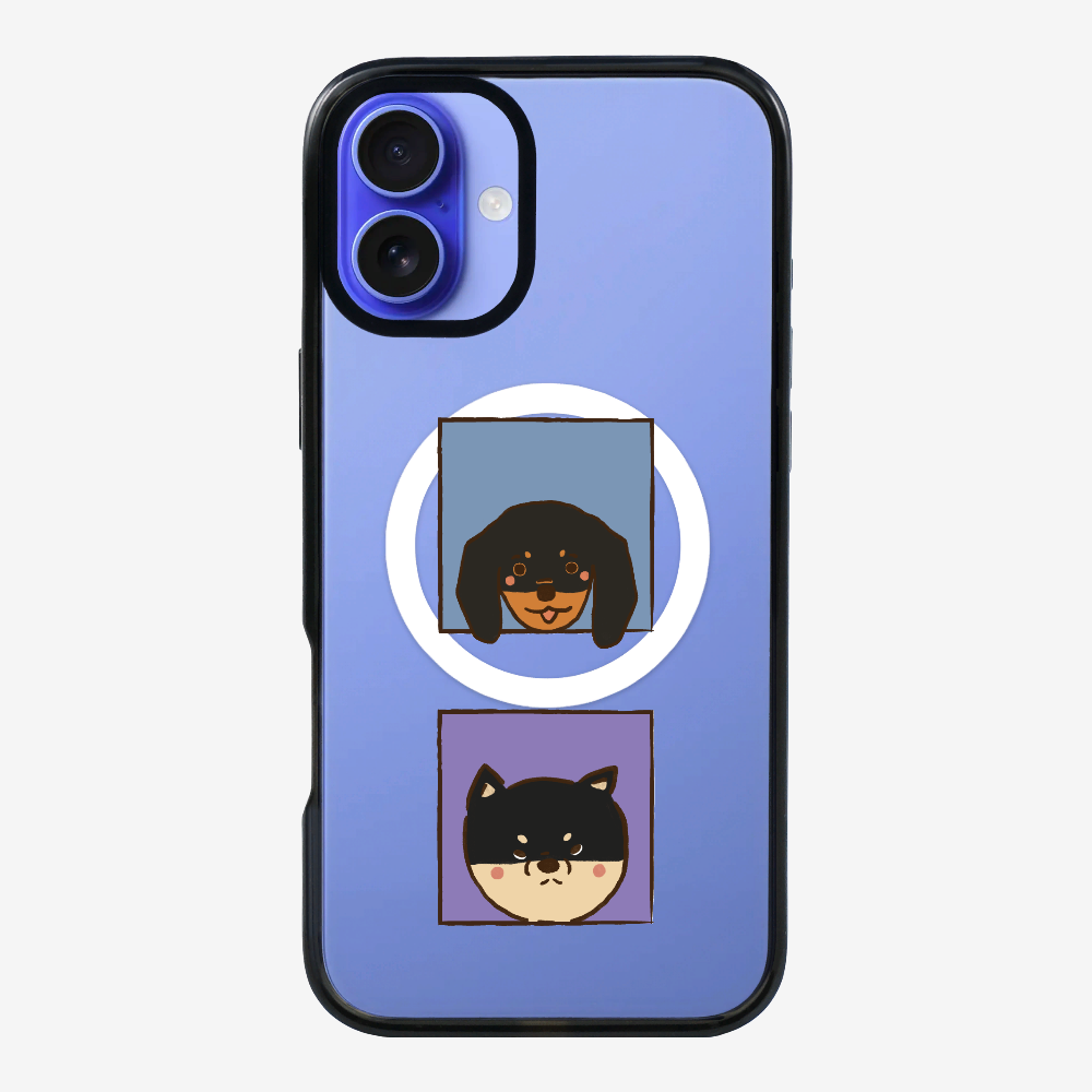 Dachshund and Corgi Phone Case