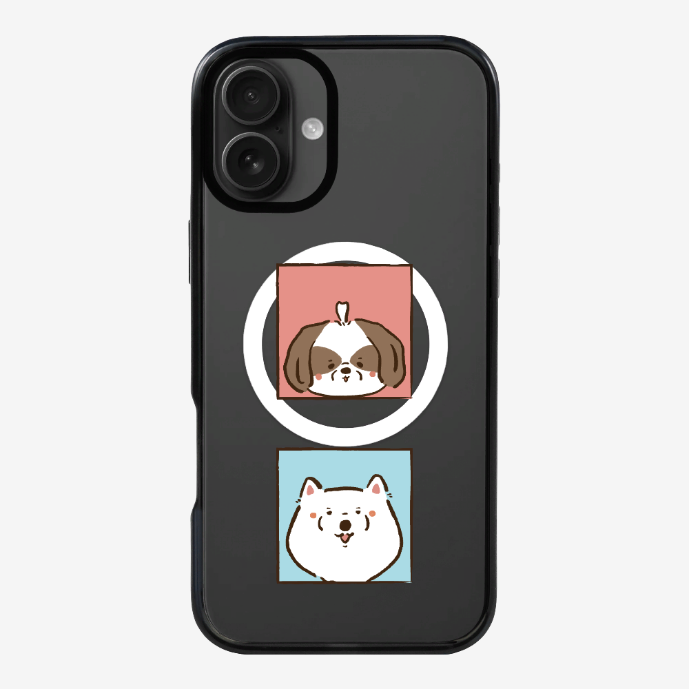 Apso and Samoyed Phone Case