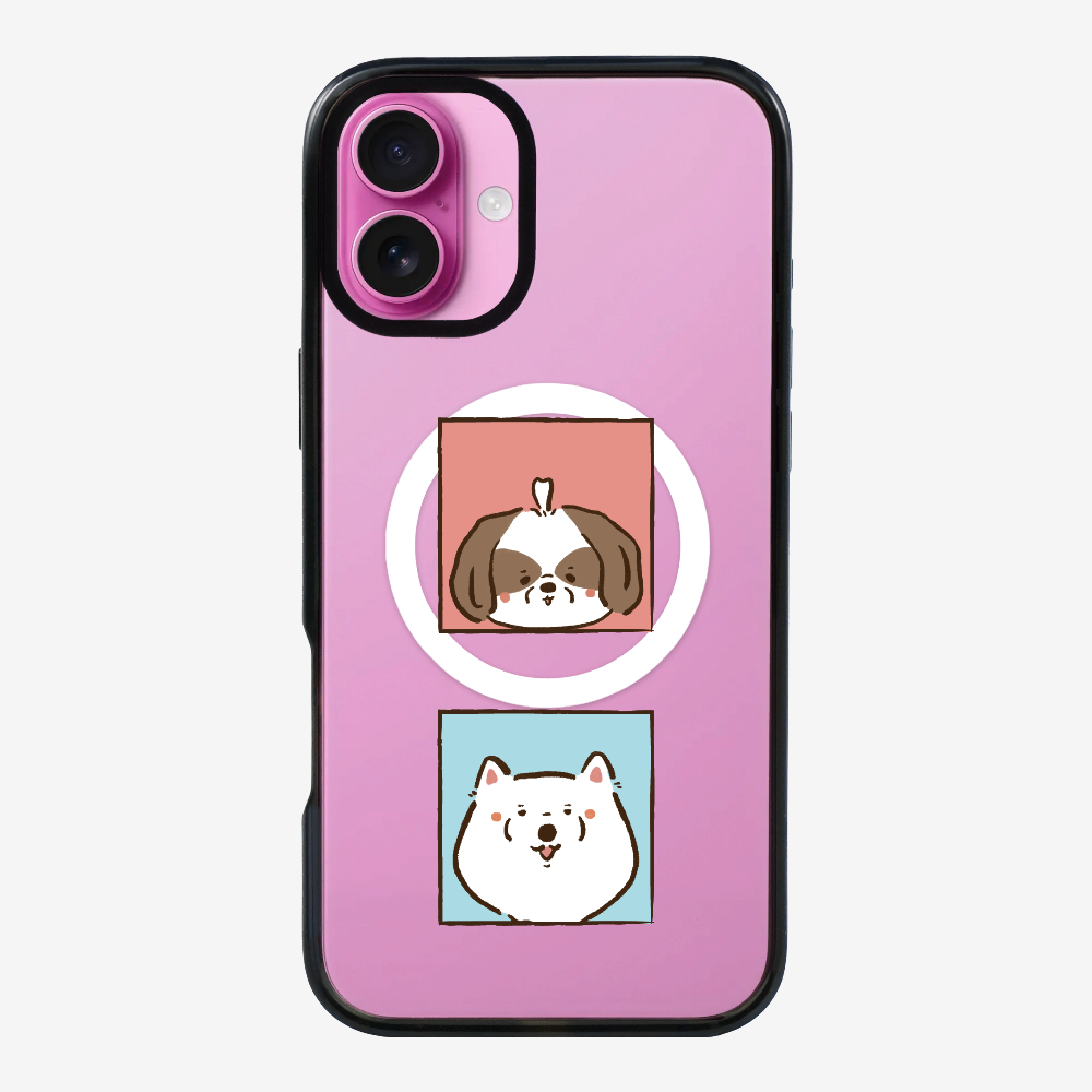 Apso and Samoyed Phone Case