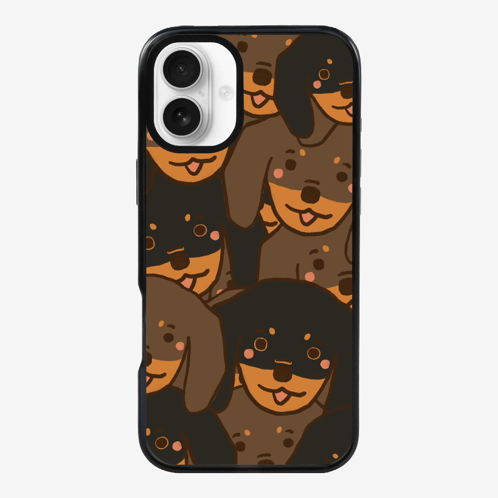 Crowded Dachshund Phone Case