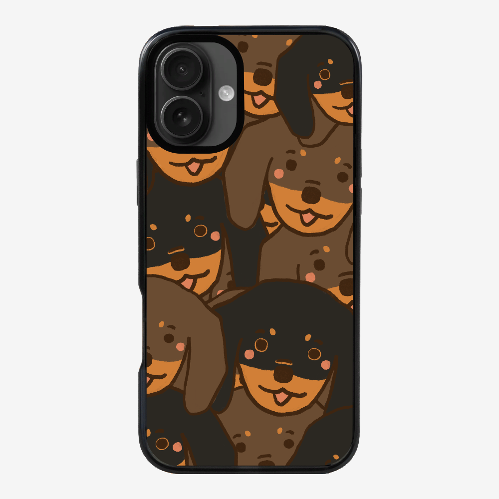 Crowded Dachshund Phone Case