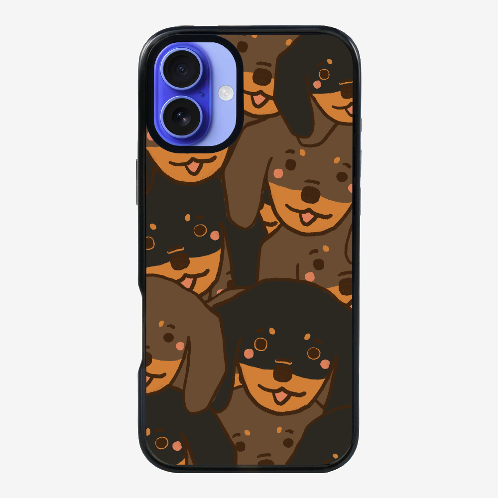 Crowded Dachshund Phone Case