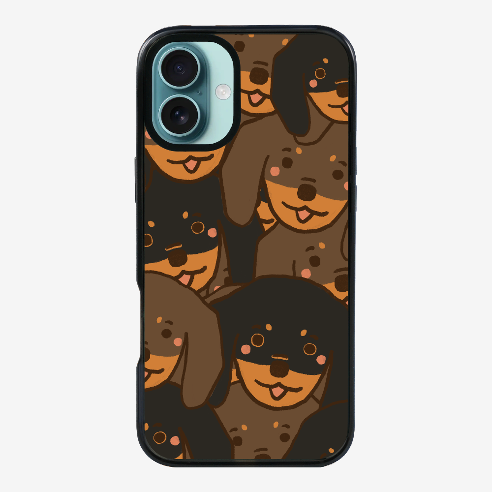 Crowded Dachshund Phone Case