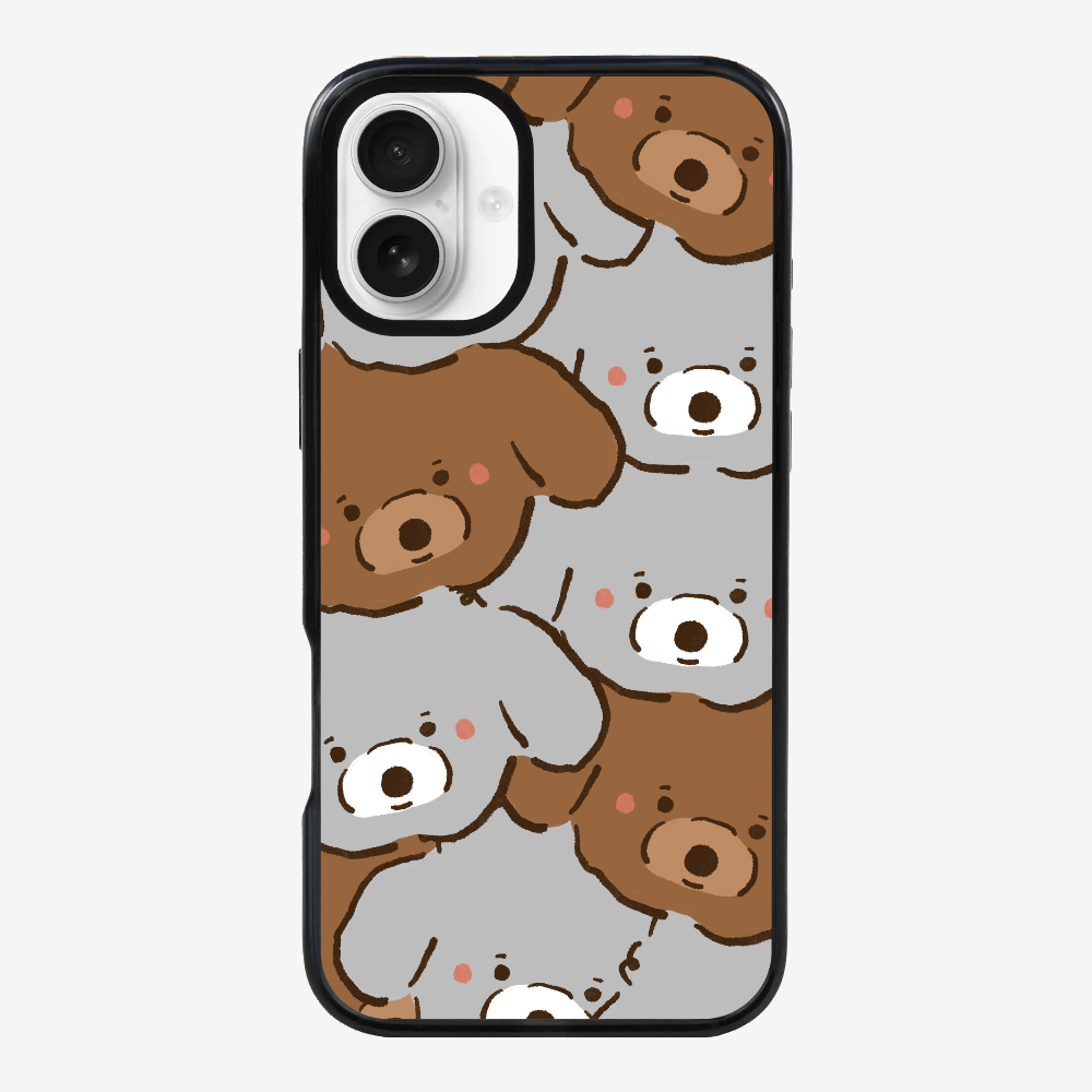Crowded Poodle Phone Case