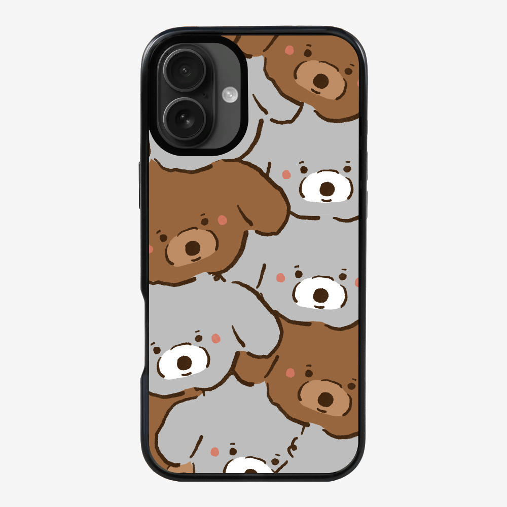 Crowded Poodle Phone Case