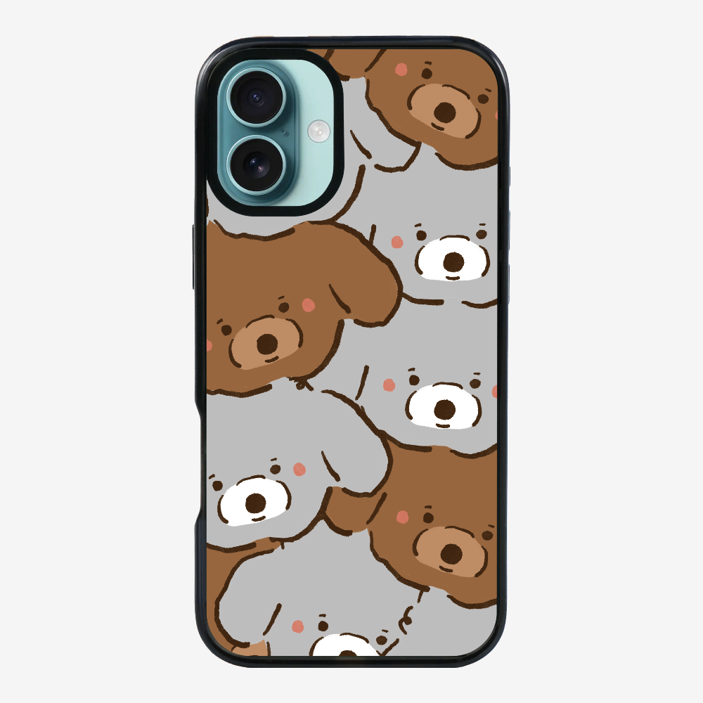 Crowded Poodle Phone Case