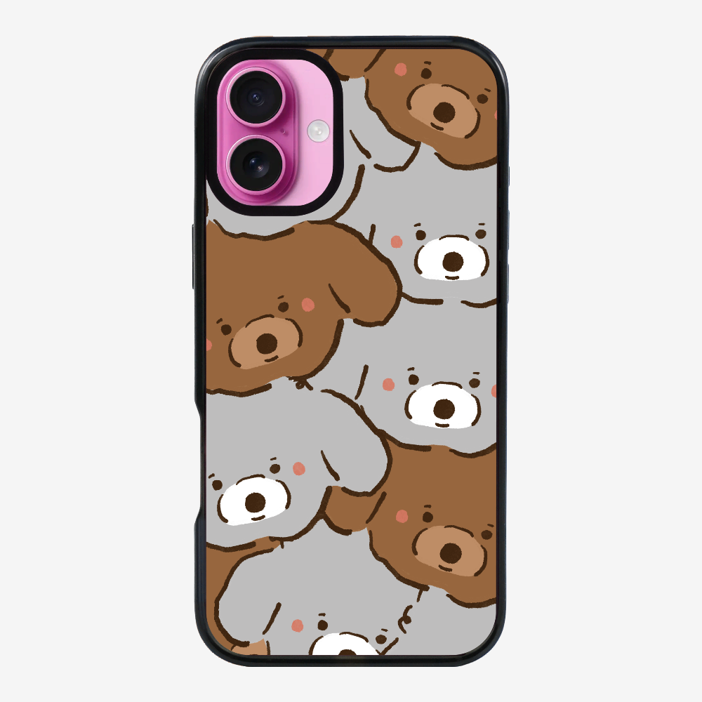 Crowded Poodle Phone Case