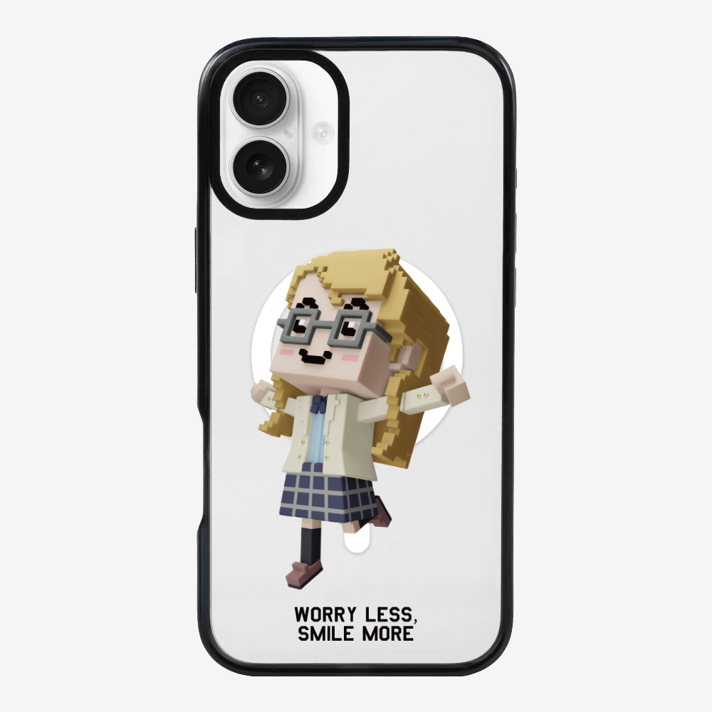 Worry Less, Smile More Phone Case