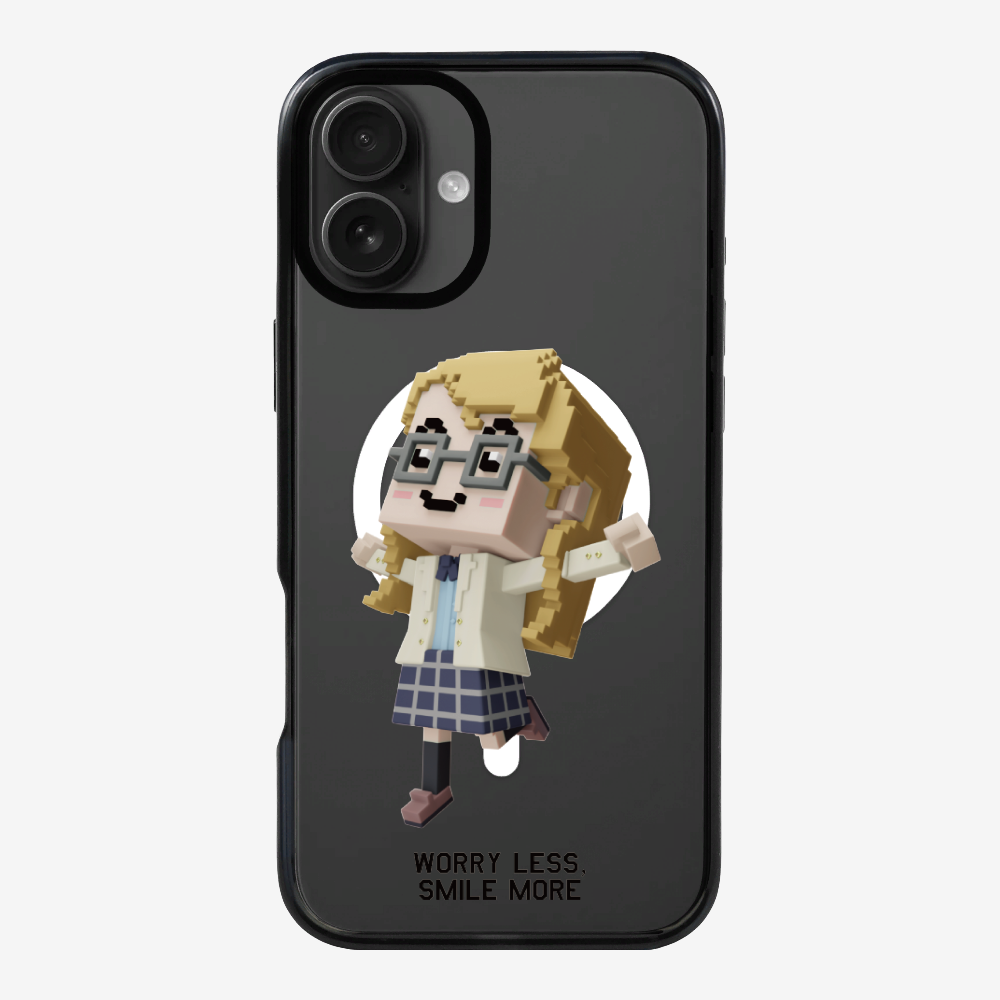 Worry Less, Smile More Phone Case