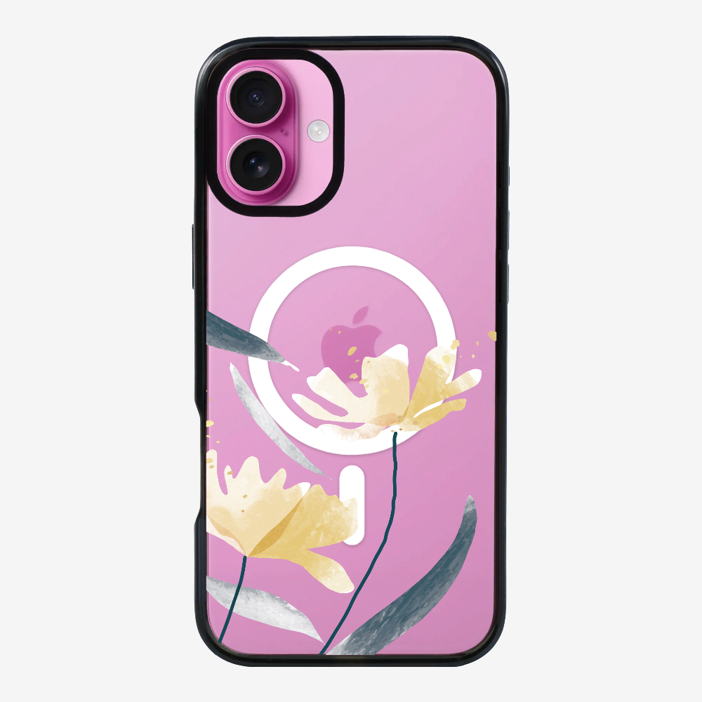 Golden Spring Floral (Transparent) Phone Case
